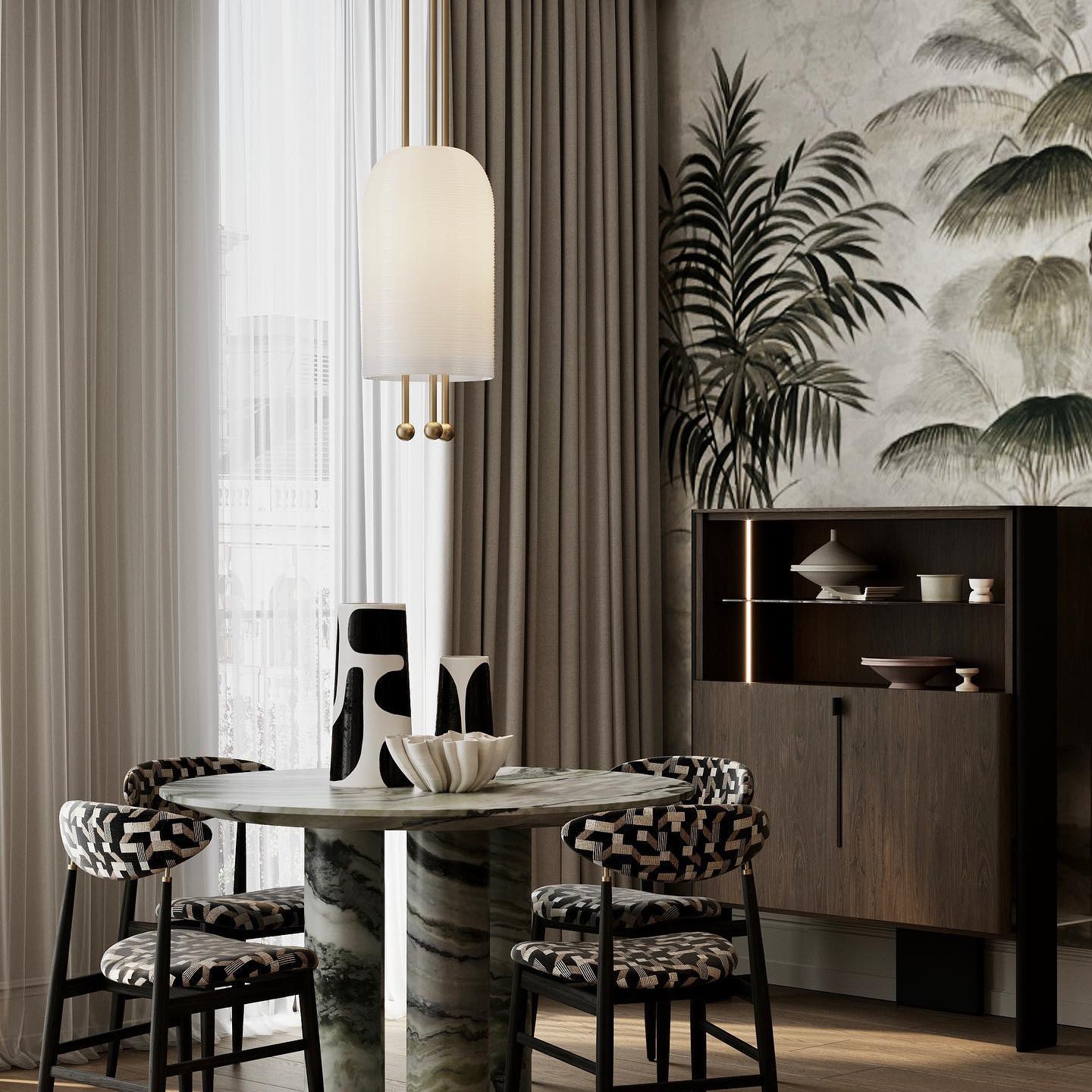 Lantern Glass Pendant Lamp | Esilora