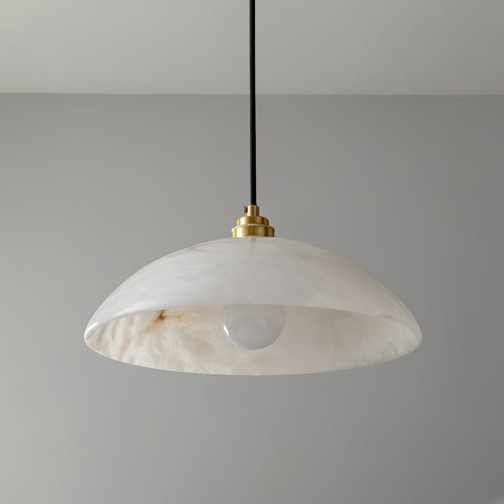 Alabaster Dome Pendant Light | Esilora
