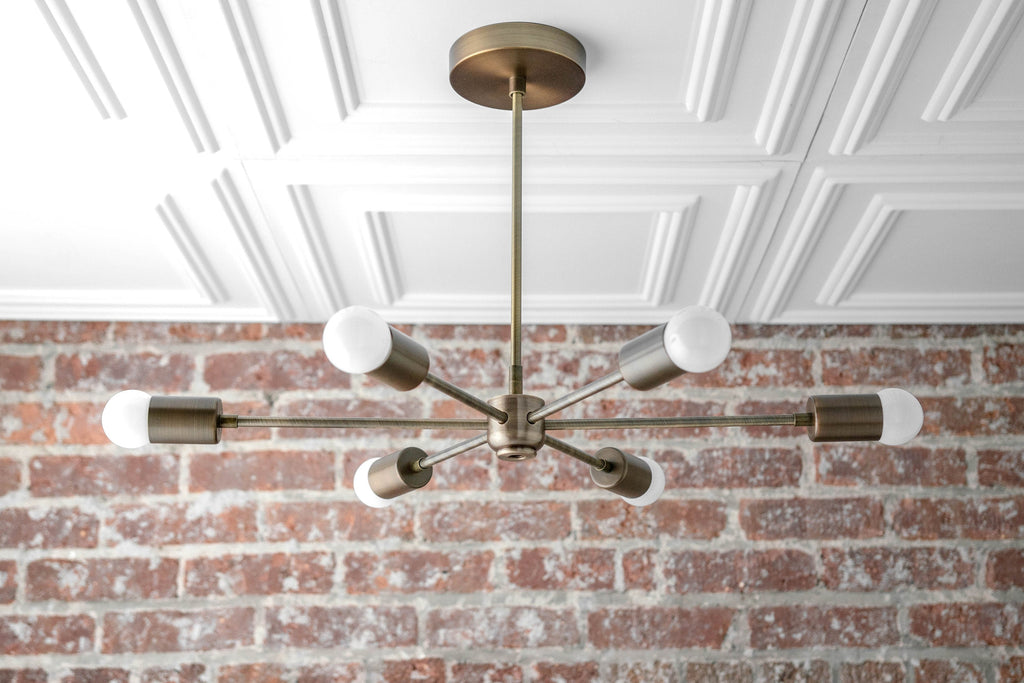 Mobilux Line Mid Century Modern Kronleuchter - 6-flammige Hängeleuchte | Esilora