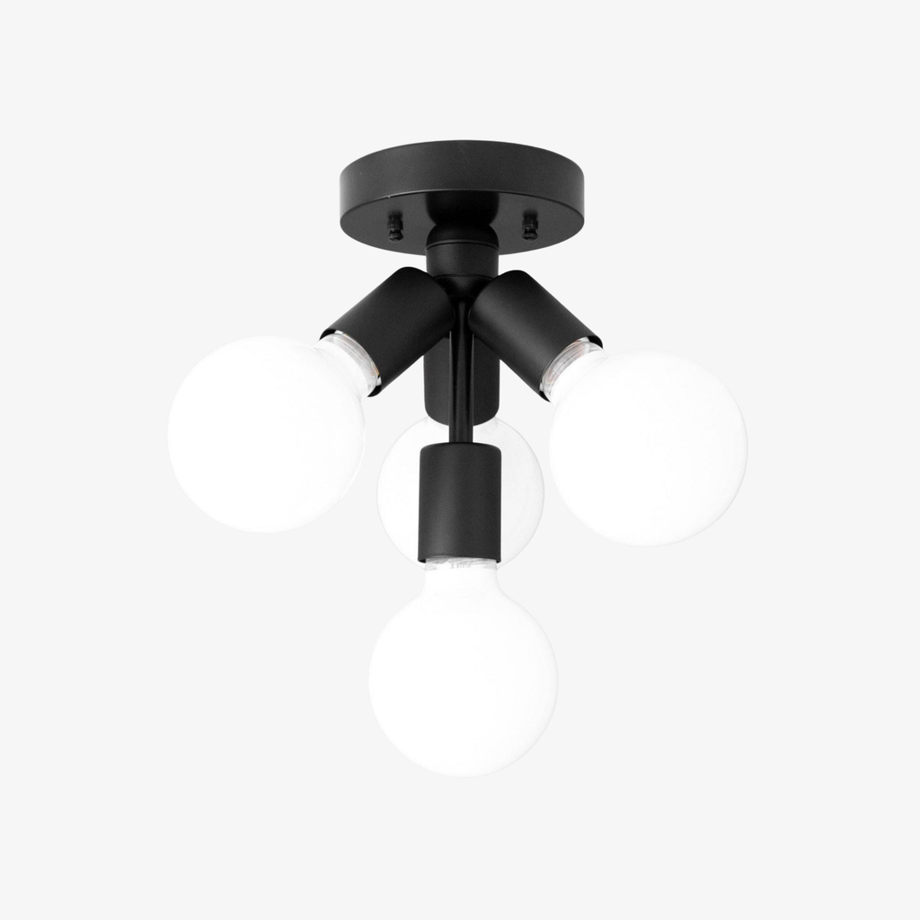 Lampada a plafone elegante Glorica Glass - Design con globo bianco per ambienti contemporanei | Esilora