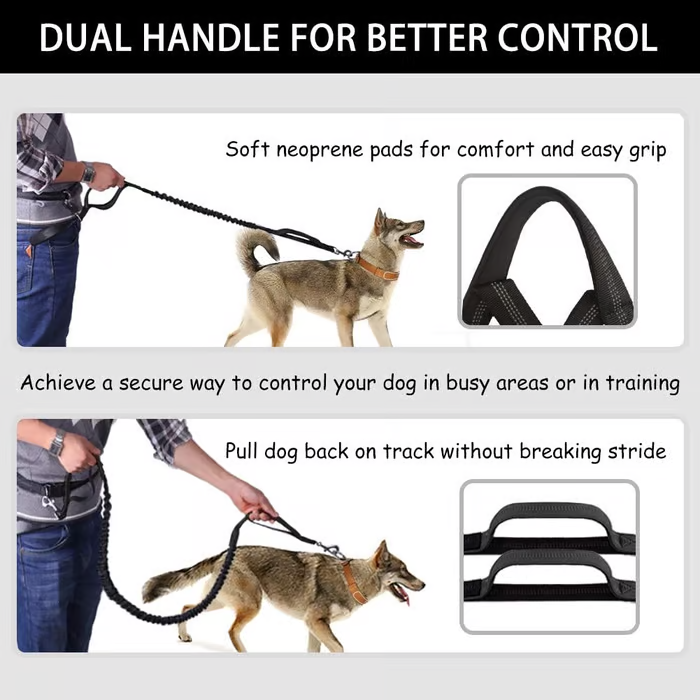Soft Control Dog Leash for Relaxed Walks Without Jerking - Esilora
