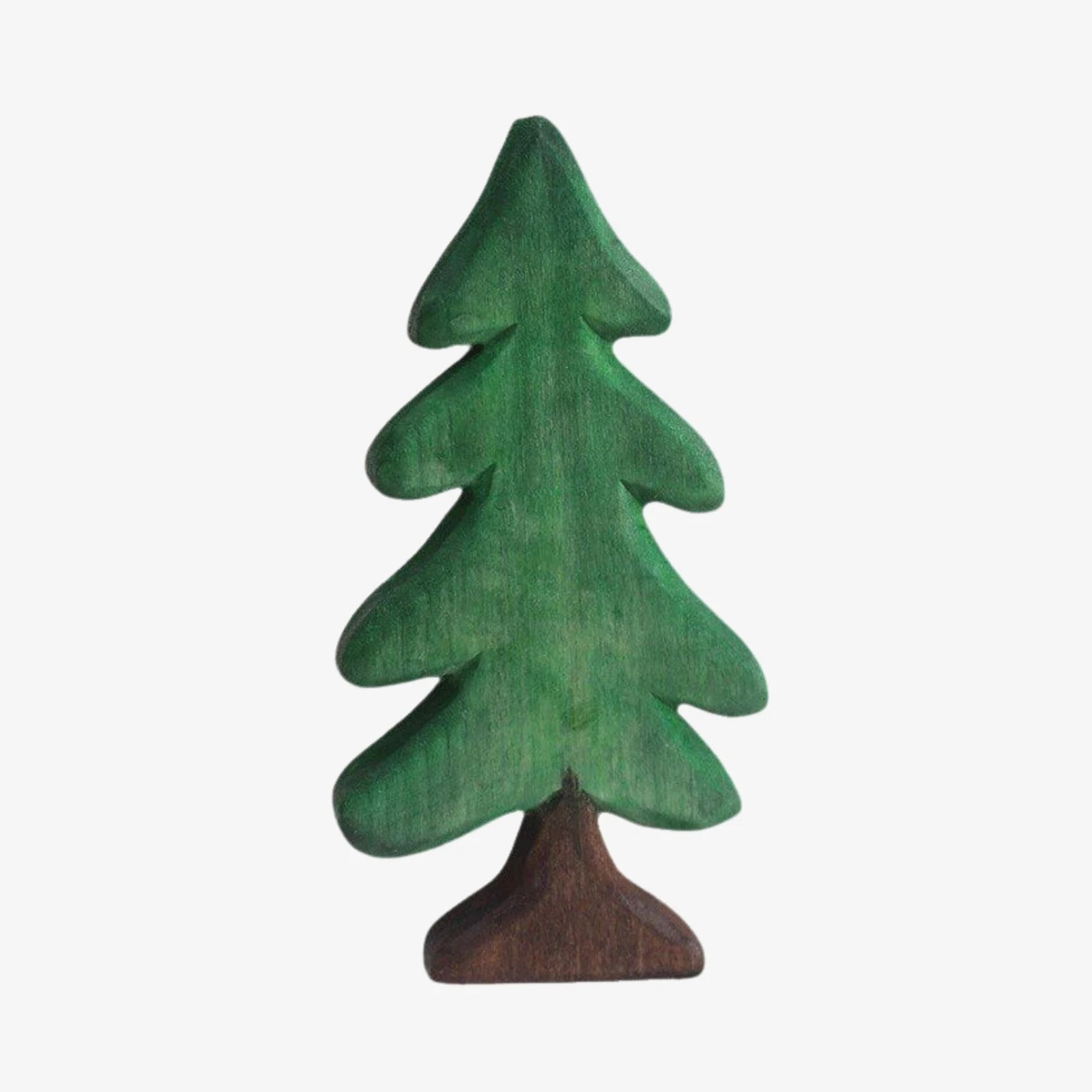 Ornement de table en bois représentant un pin vert fait main | Esilora