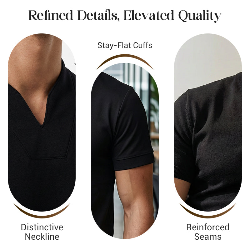 PrimeForm Men’s Business Casual V-Neck — Effortless Sharpness and All-Day Comfort That Moves With You - Esilora