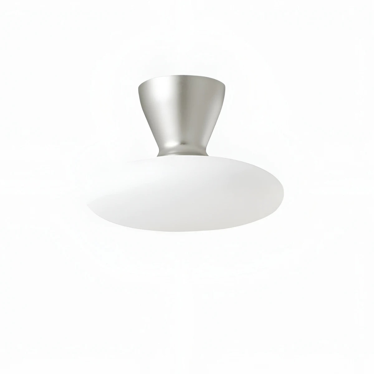 Konos White Glass Flush Mount Ceiling Light | Esilora
