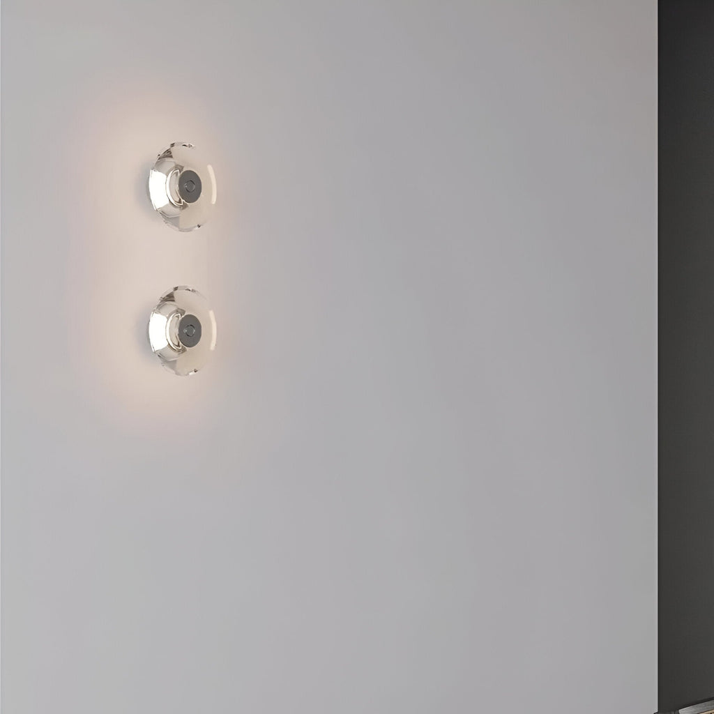Italian Crystal Minimalist Clementine Wall Light | Esilora