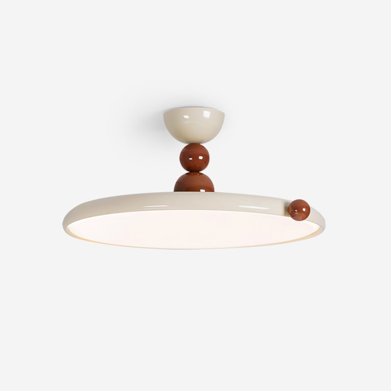 Round Flying Disc Ceiling Light - Retro Style Metal Acrylic | Esilora