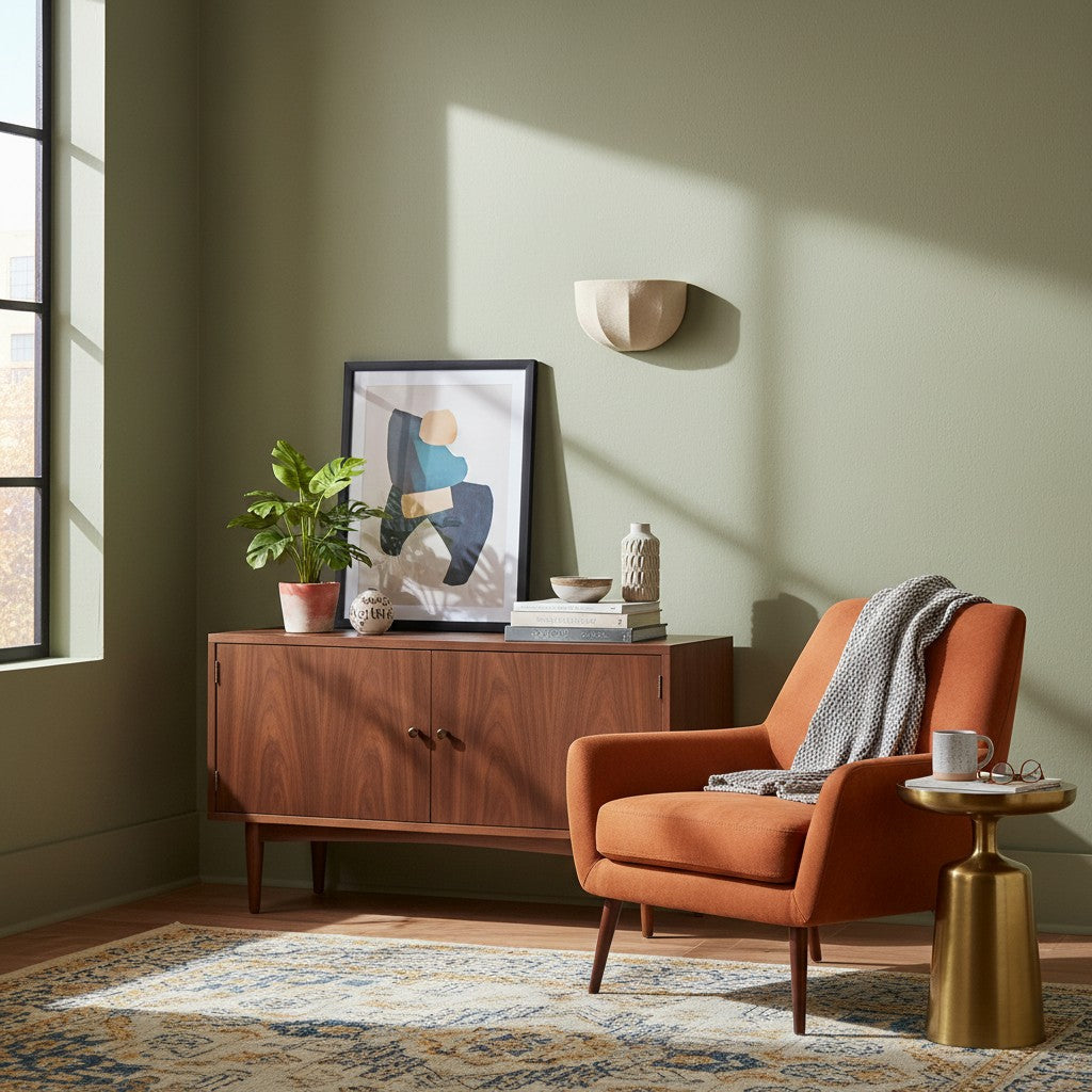 Loomis Modern Art Deco Wall Light with Textured Fabric Shade for Bedroom and Entryway | Esilora