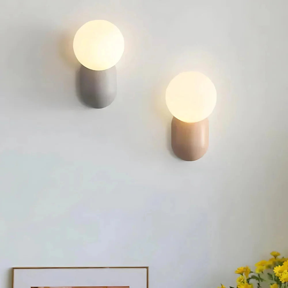 Luma Nordic Glass Orb Wall Light | Esilora