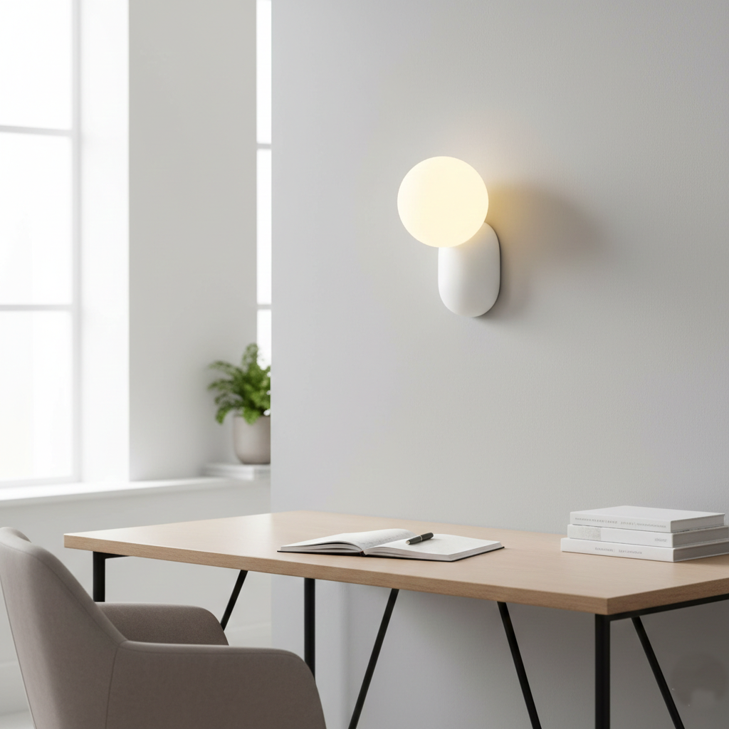Luma Nordic Glass Orb Wall Light | Esilora