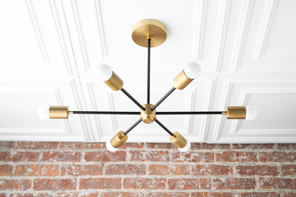 Mobilux Line Mid Century Modern Kronleuchter - 6-flammige Hängeleuchte | Esilora