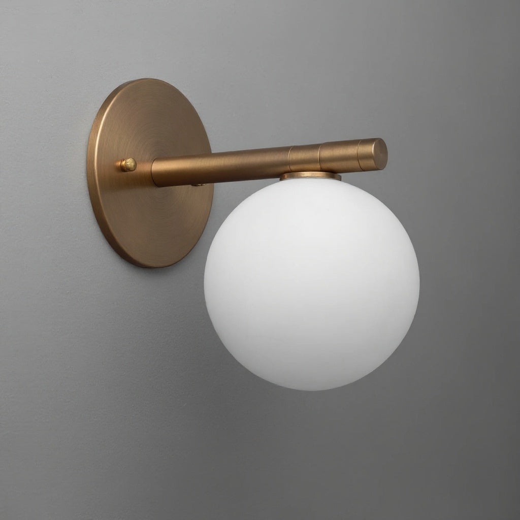 Glorica Glass Minimalist Metal and Glass Wall Sconce – Elegant Decorative Light Fixture for Living Rooms and Hallways | Esilora