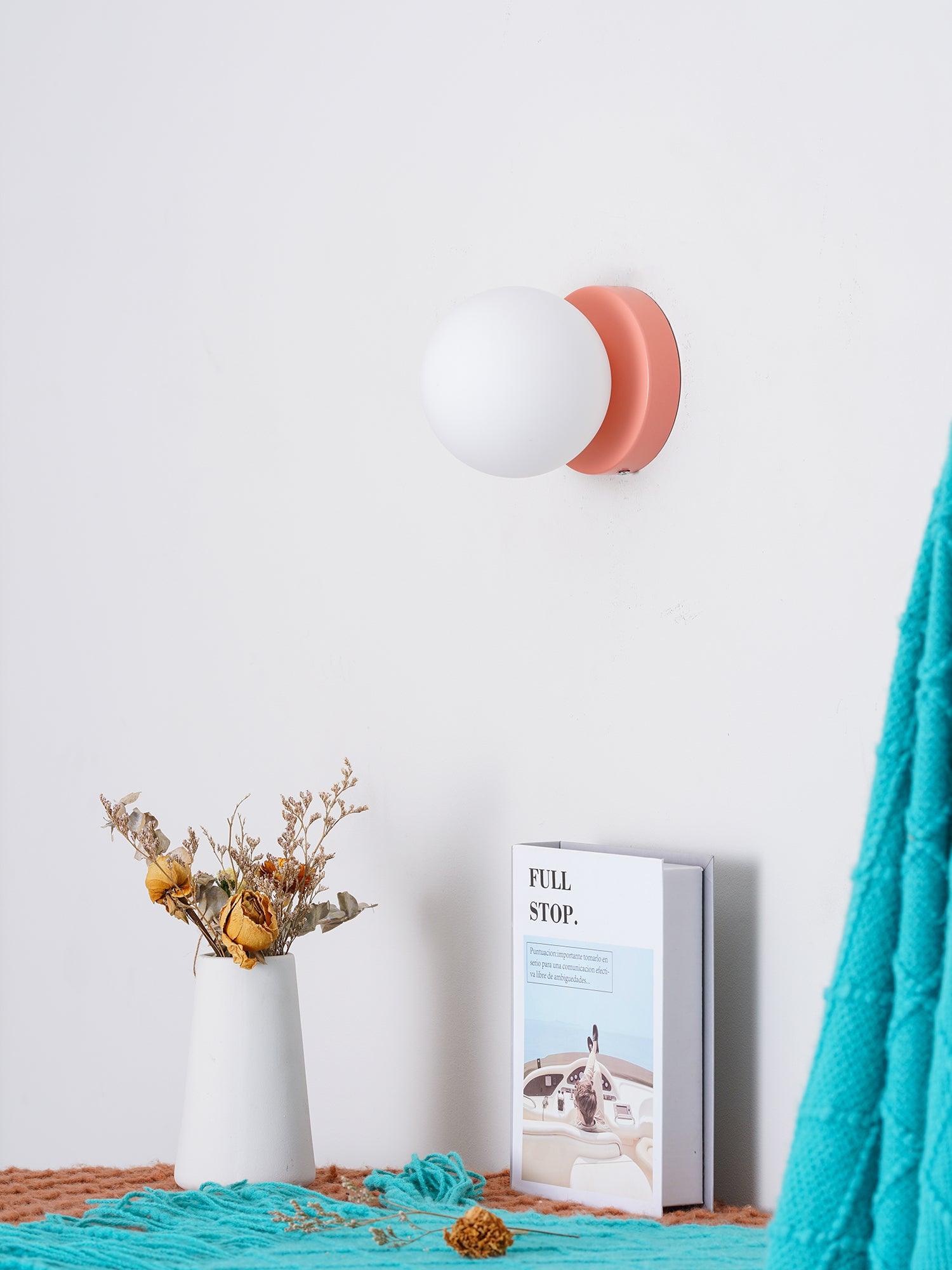 Rivolence Minimalist Fluid Modern Round Wall Sconce – Modern Indoor Accent Lighting for Bedroom or Study | Esilora