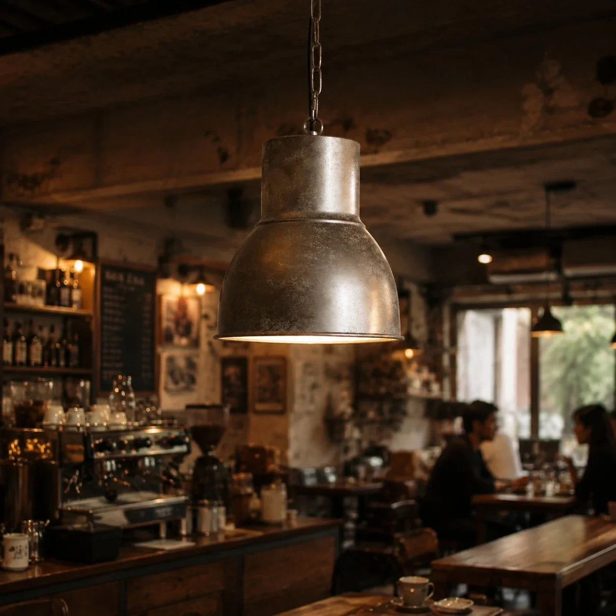 Vintage Rust Finish Industrial Pendant Light | Esilora