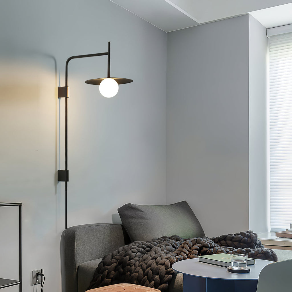Nordic Swing Arm Wall Lamp for Living Room M22 | Esilora