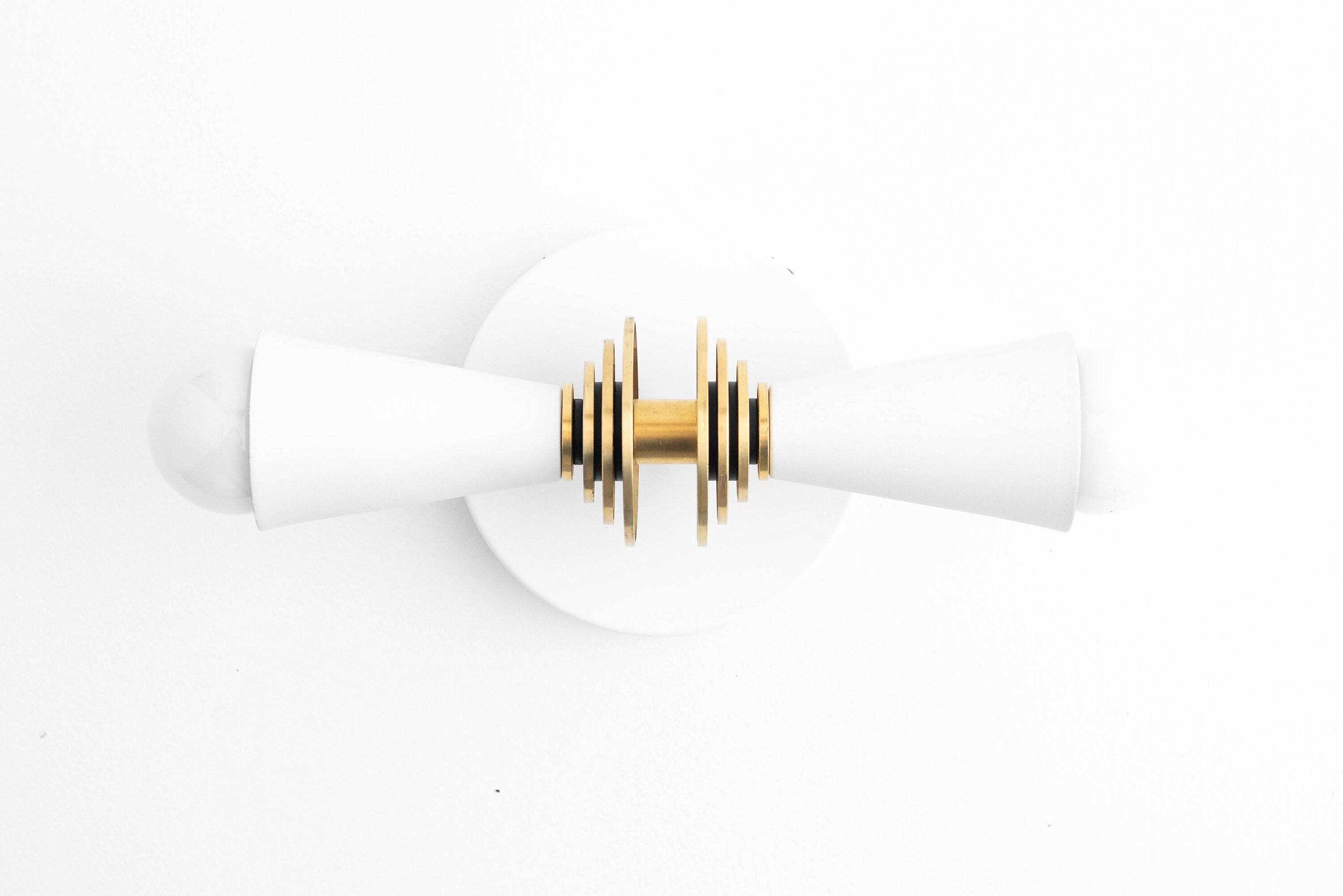 Pyralis Cone Art Deco Wall Sconce – Modern Metal Vanity Light, Vertical or Horizontal Mount | Esilora