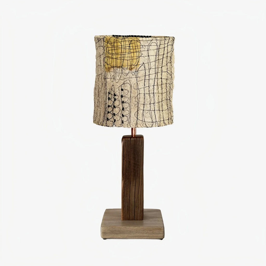 Handwoven Loofah Fiber Table Lamp | Esilora