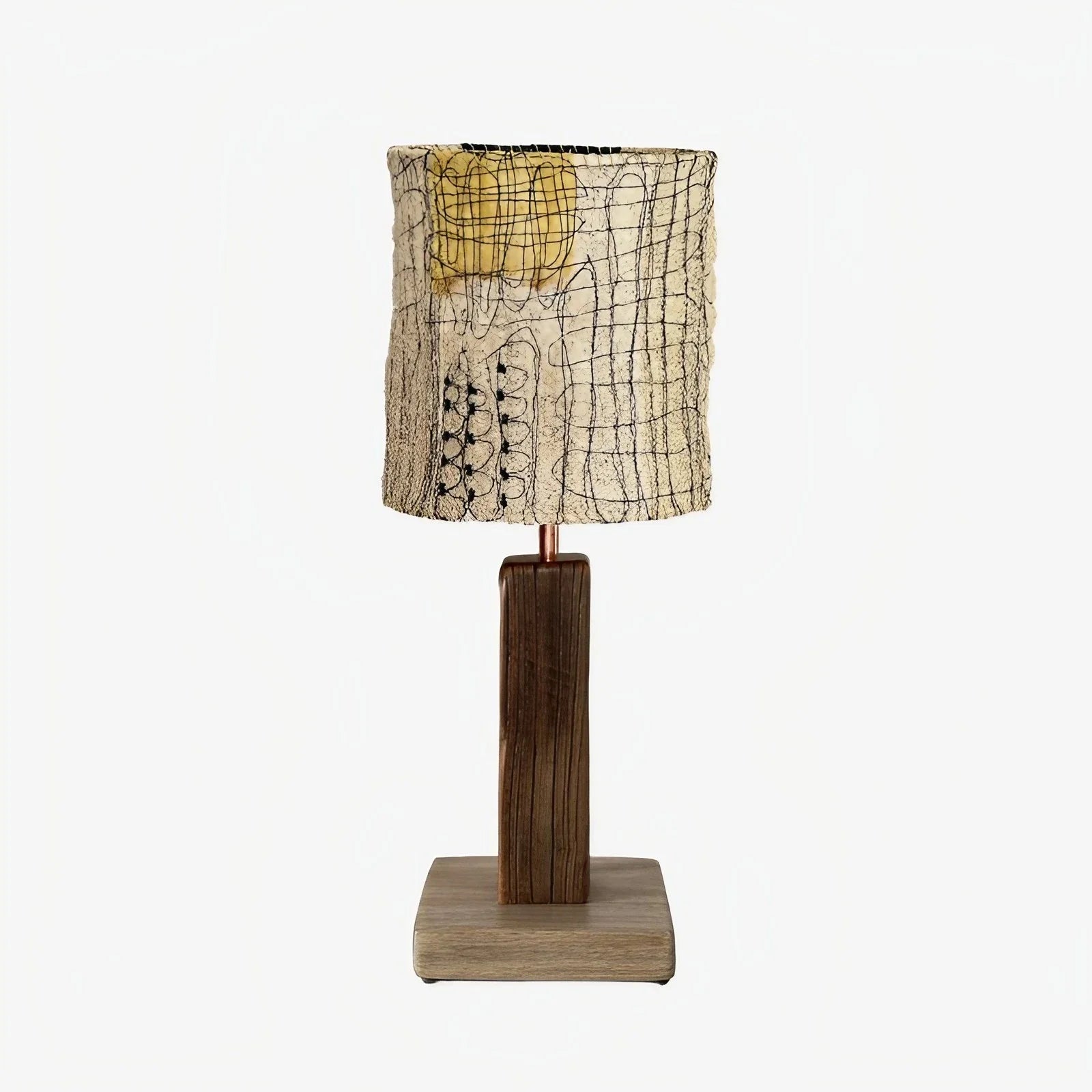 Handwoven Loofah Fiber Table Lamp | Esilora