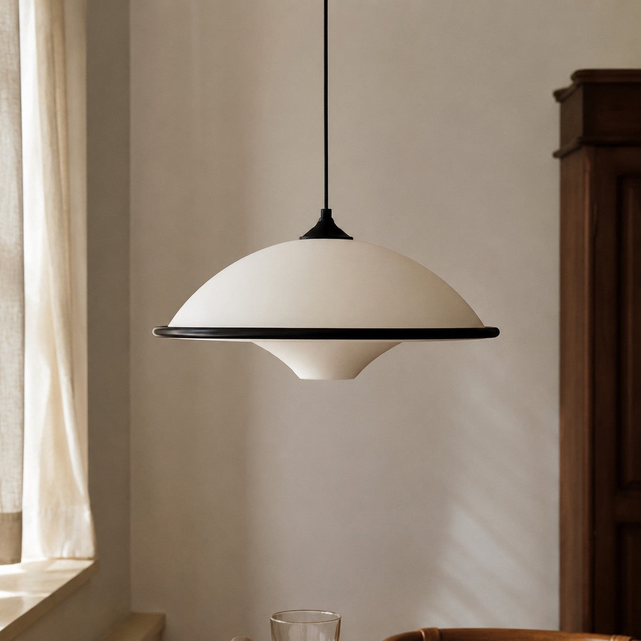 Bauhaus UFO Acrylic Pendant Lamp for Dining Rooms | Esilora