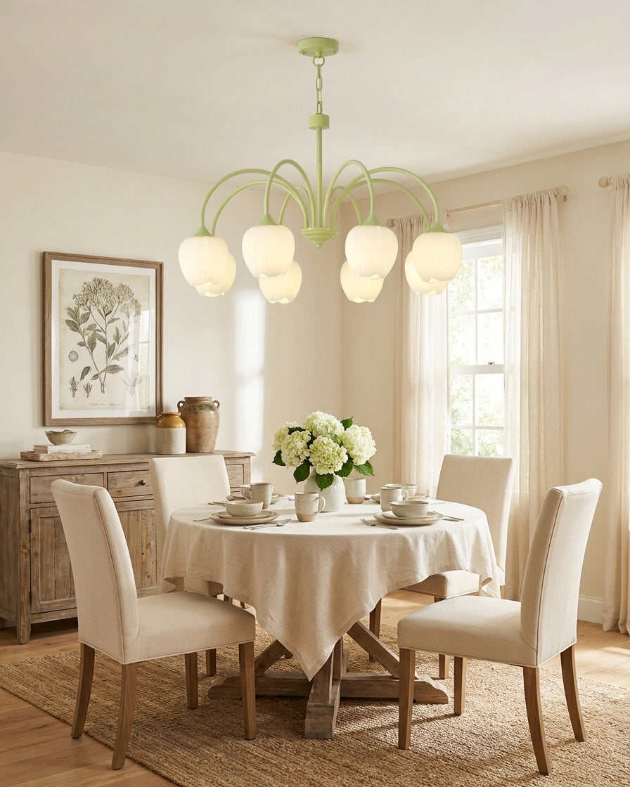 Tulip Matcha Chandelier | Esilora