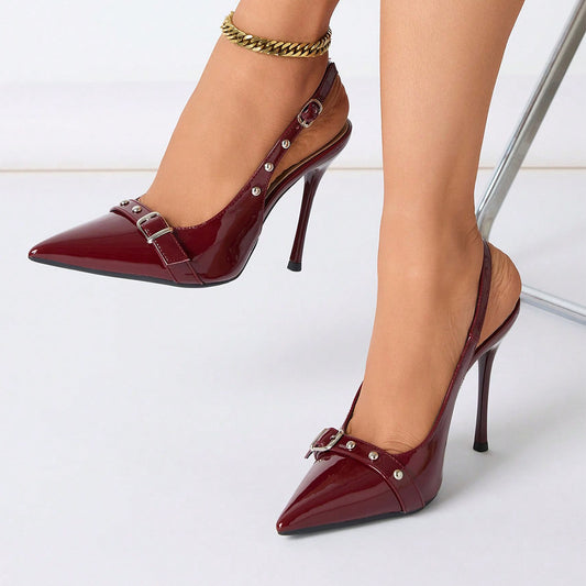 Mules Chic à Brides et Talon Architectural