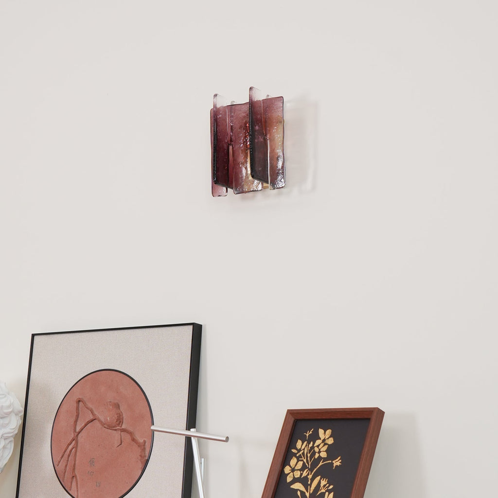 Verdura Architectural Wall Mounted Lamp with Glass Panel Design | Esilora