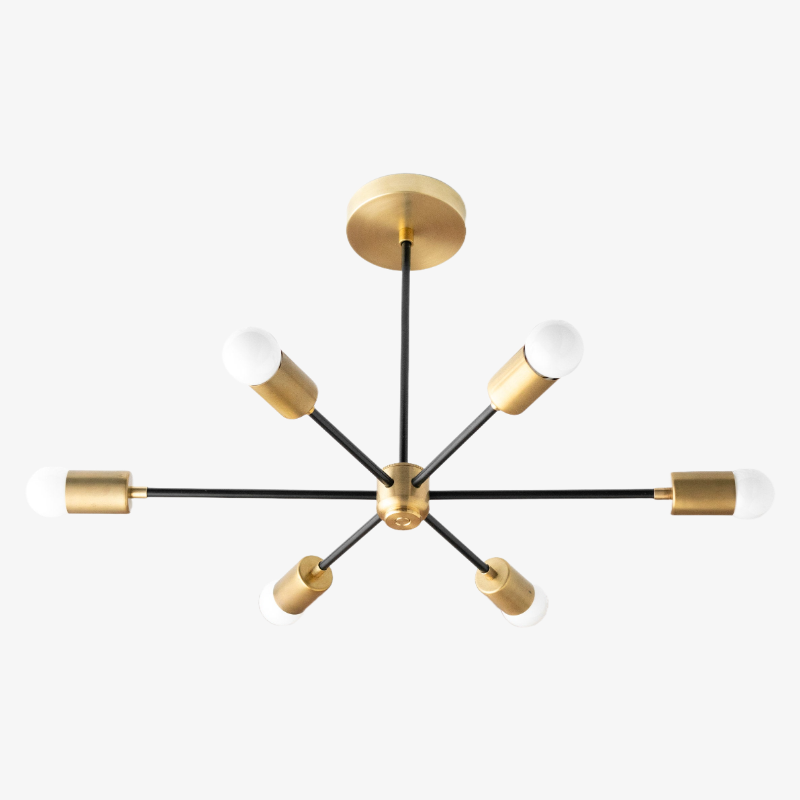 Mobilux Line Mid Century Modern Kronleuchter - 6-flammige Hängeleuchte | Esilora