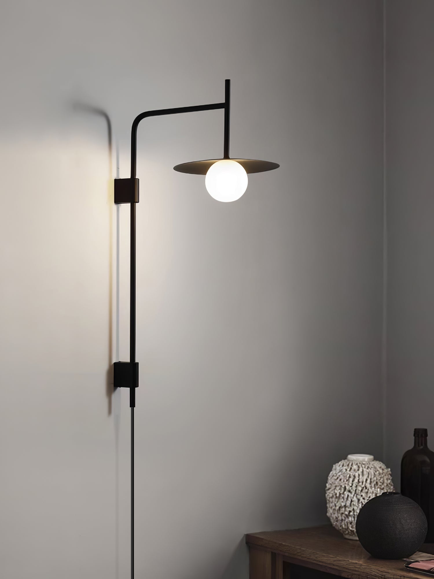 Nordic Swing Arm Wall Lamp for Living Room M22 | Esilora
