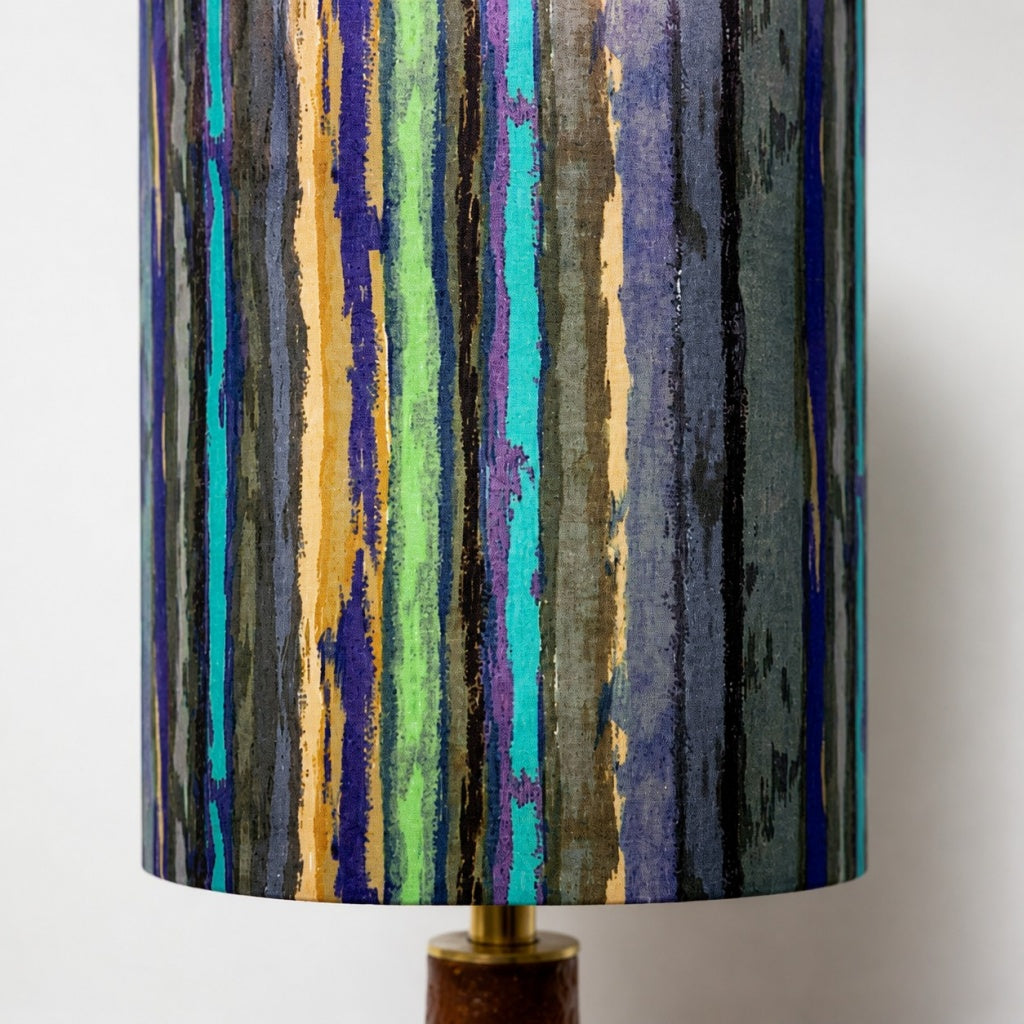 Liberty-Style Fabric Shade Ceramic Table Lamp for Bedside Ambient Lighting | Esilora