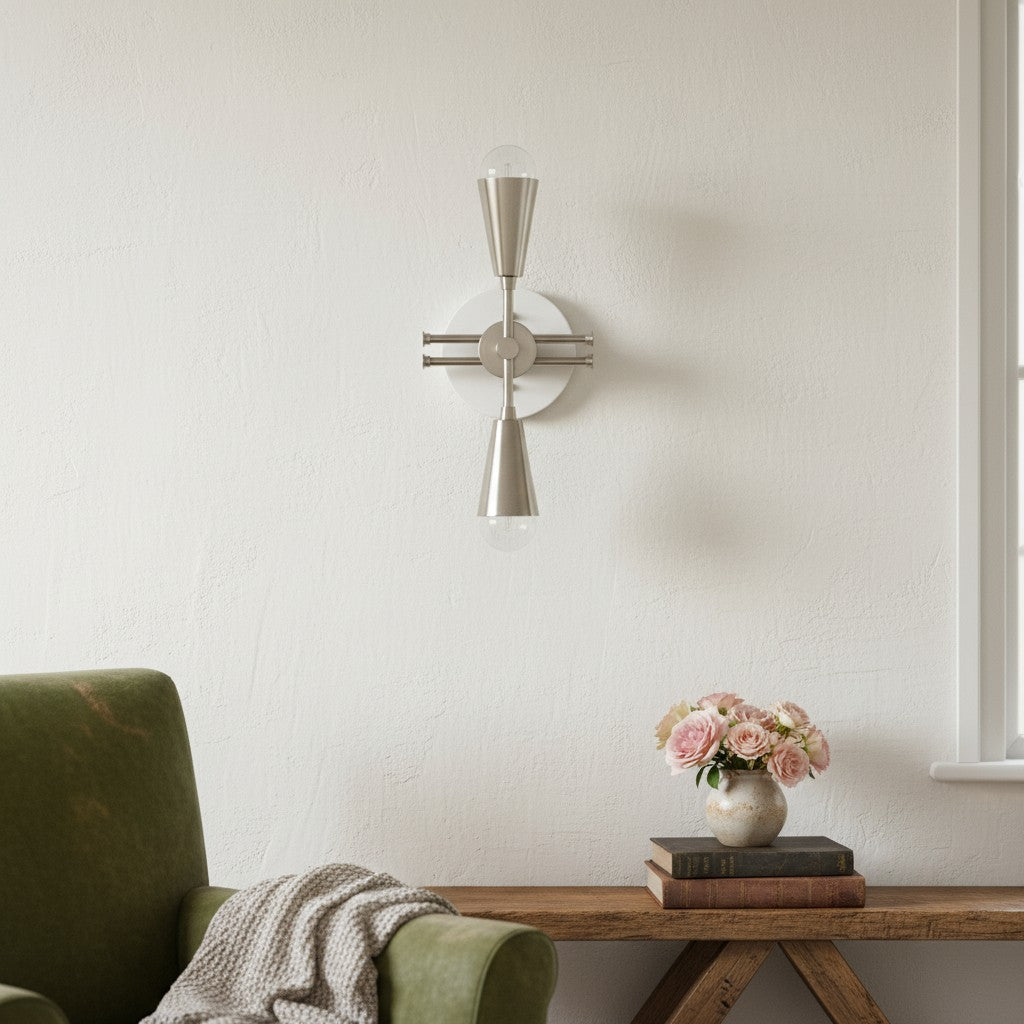 Pyralis Cone Silhouette Wall Lamp – Modern Industrial Style Sconce for Hallway & Entry | Esilora