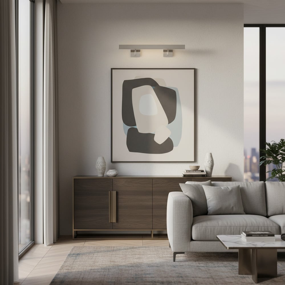 Minimalistische Schlanke Bilderleuchte – Metall Kunstlicht | Esilora