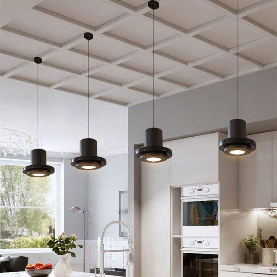 Retro Black Hole Stone Pendant Lamp M36 | Esilora