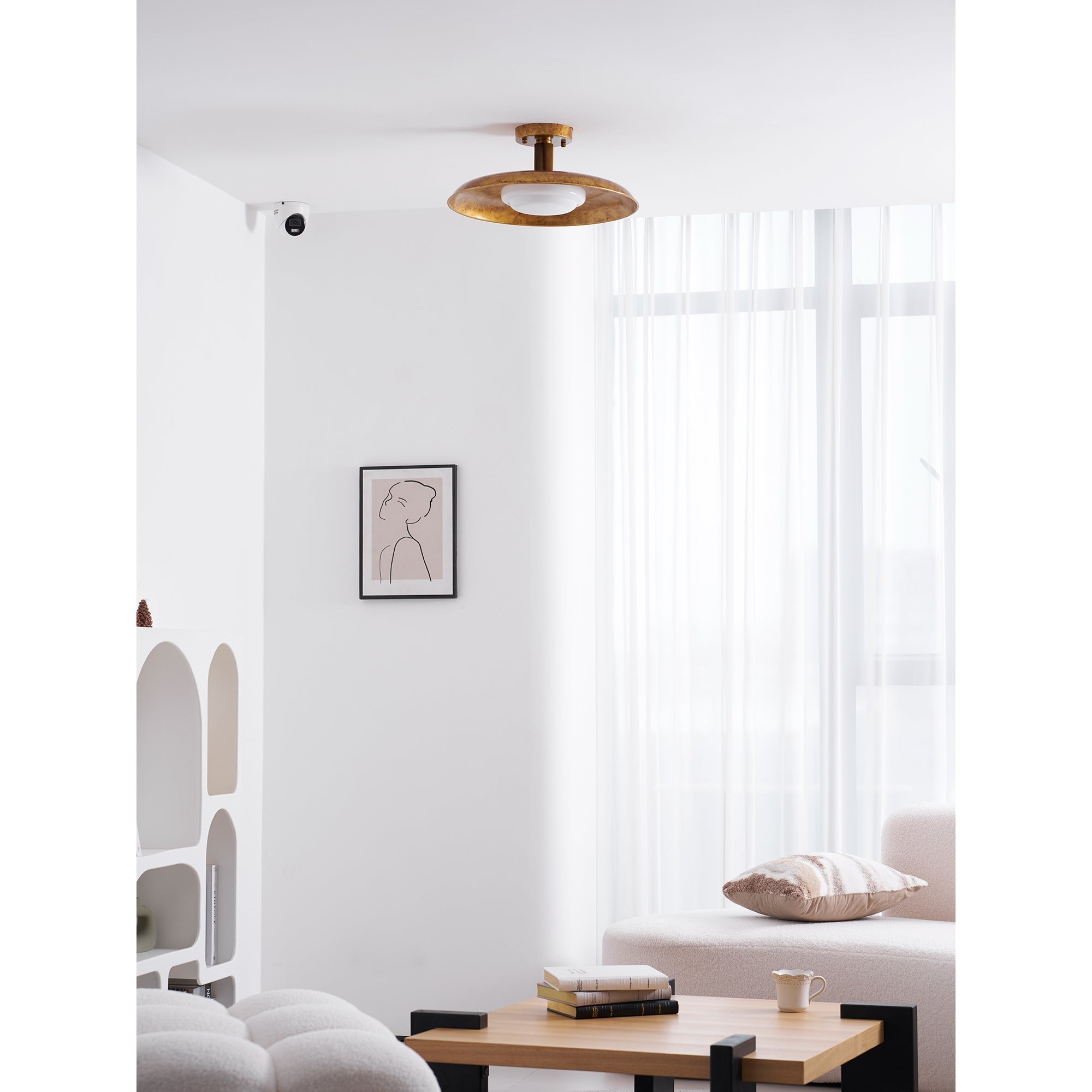 Pot-Lid Style Flat-Panel Ceiling Light | Esilora