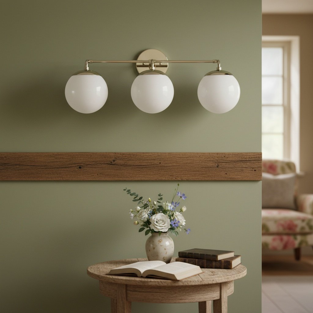 مصباح Glorica Glass الشريطي LED القابل لتعتيم الإضاءة للمرآة – وحدة إضاءة حمّام كروية بسيطة | Esilora