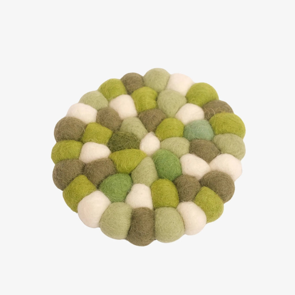 Handmade Wool Felt Ball Coaster | Esilora