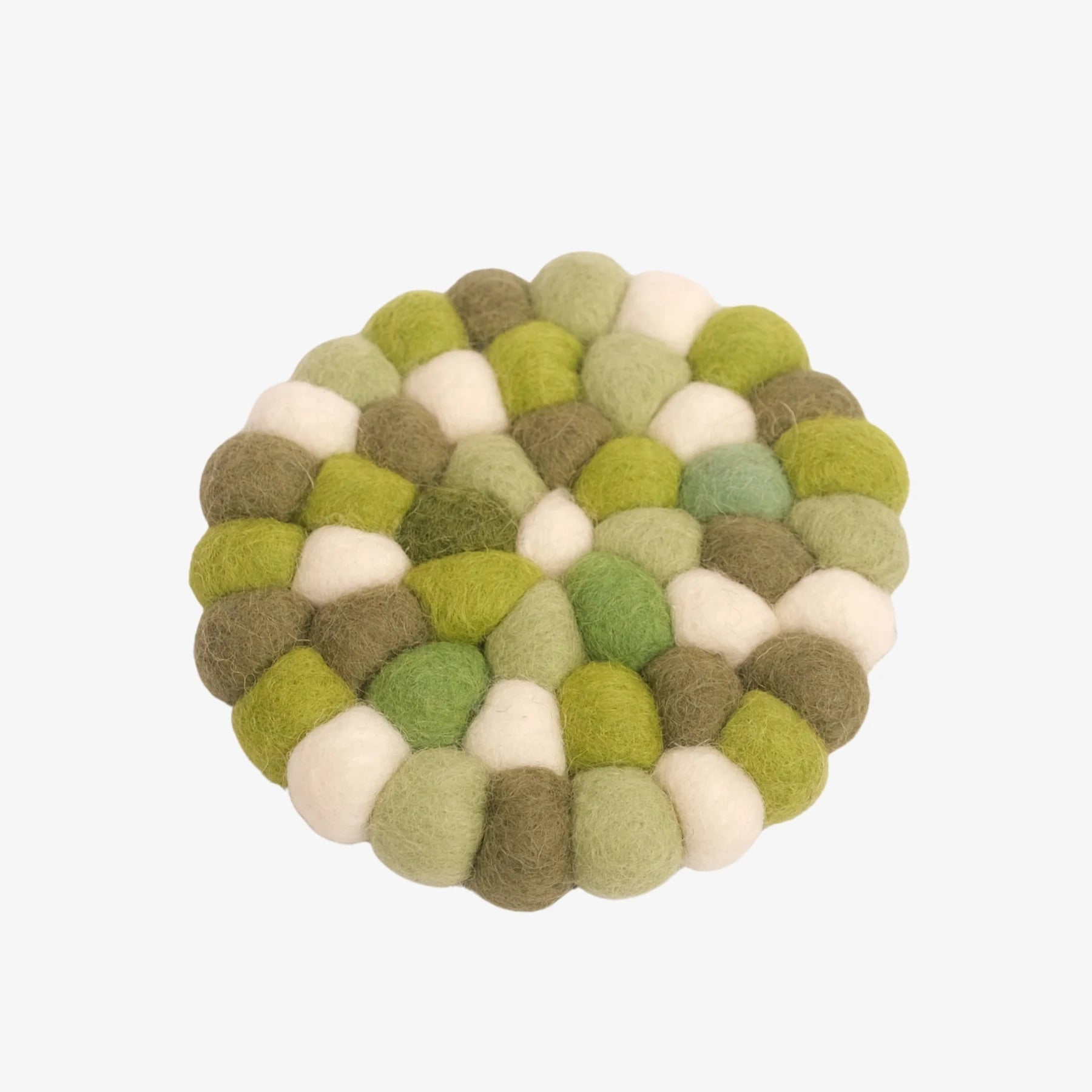 Handmade Wool Felt Ball Coaster | Esilora