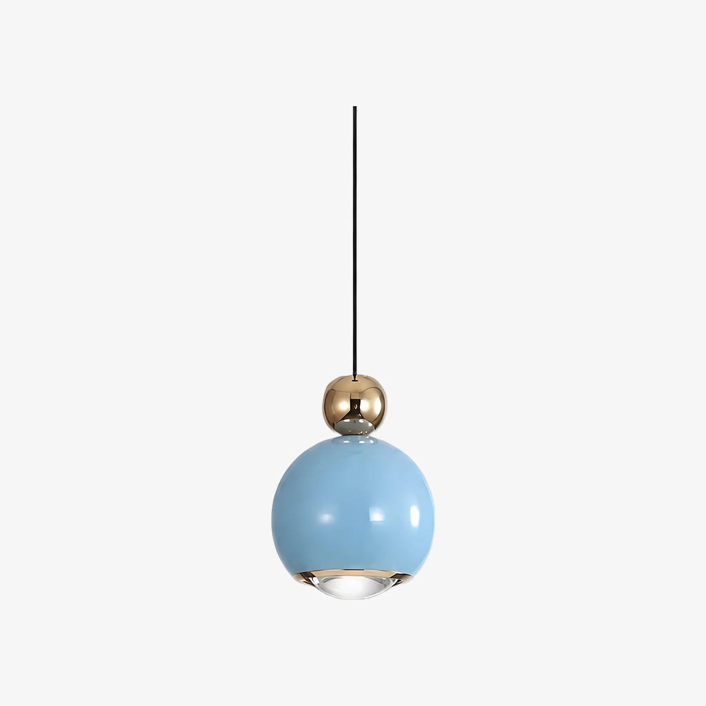 Lampe suspendue Ivoran de style crème – Lampe LED réglable en forme de globe acrylique pour chevet et bureau | Esilora