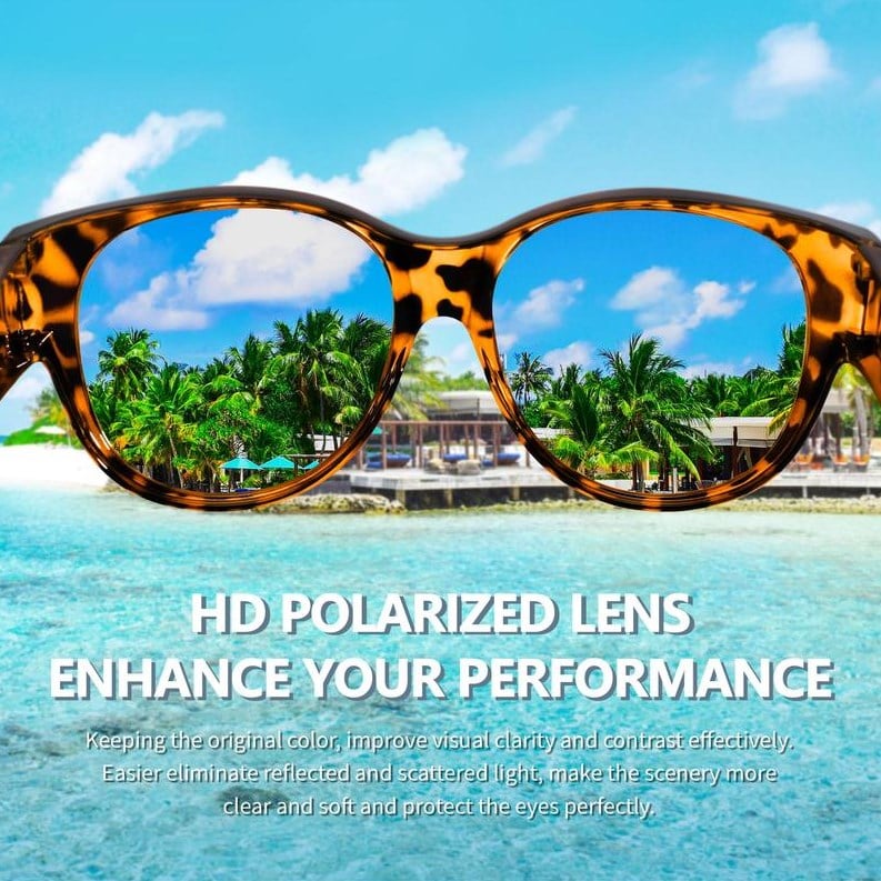 Oversized Cat-Eye Sunglasses with UV400 Polarized Lenses - Esilora