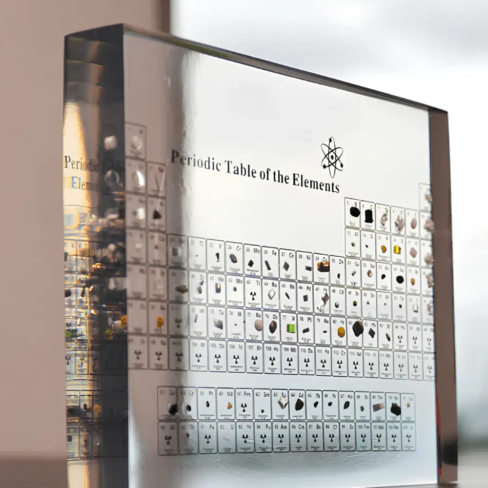 Acrylic Periodic Table Lamp — Illuminated Real Elements