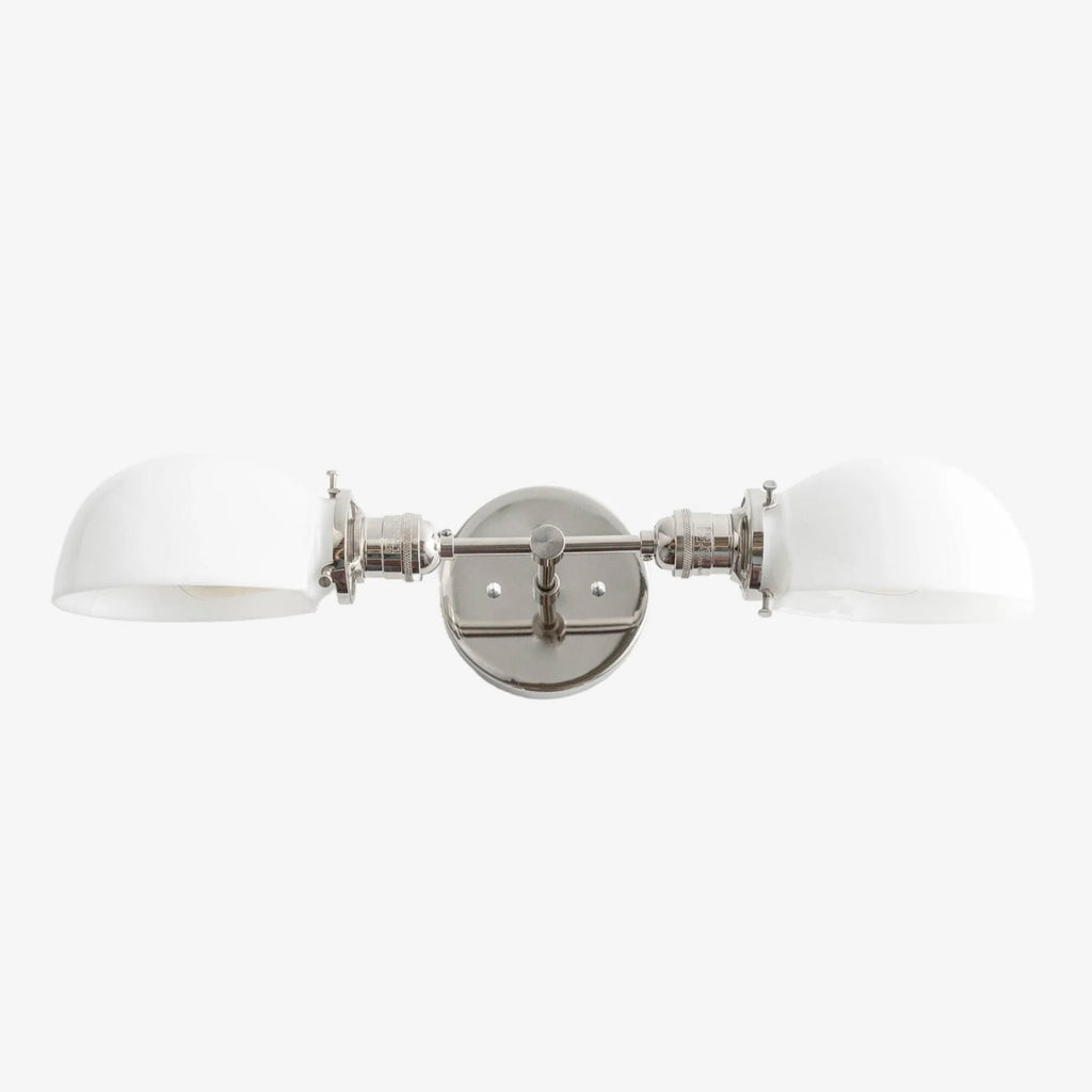 Ornato Luxe Art Deco Schminkspiegel-Wandleuchte – Opalglas-Wandlampe für Bad & Ankleidezimmer | Esilora