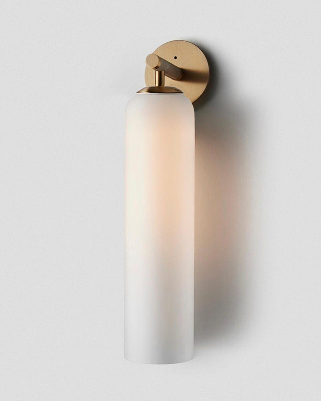 Art Glass Sconce Sand Nickel Smoke Gray Damp-rated LED Wall Light | Esilora