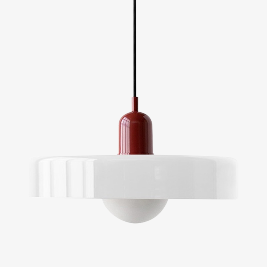 Candeeiro suspenso moderno Glasora em vidro – candeeiro pendente nórdico minimalista para cozinha e corredor N32 | Esilora