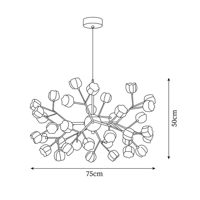 Rei Flower Chandelier | Esilora