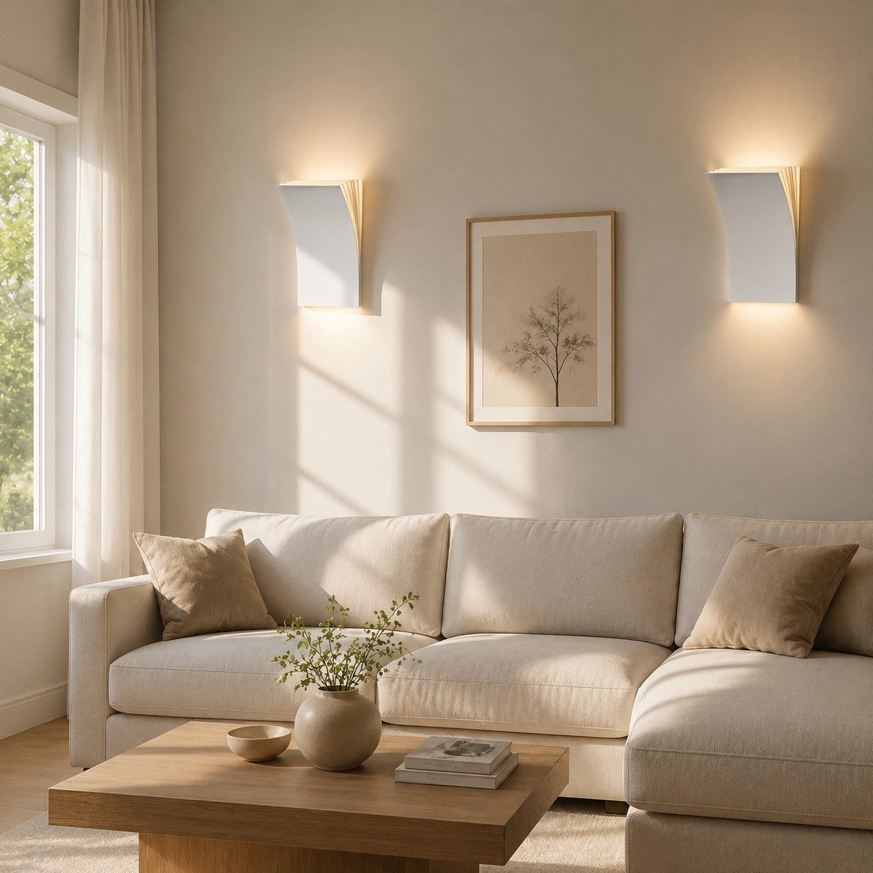 Minimalistische Gebogene LED Wandleuchte für Flur oder Schlafzimmer | Esilora