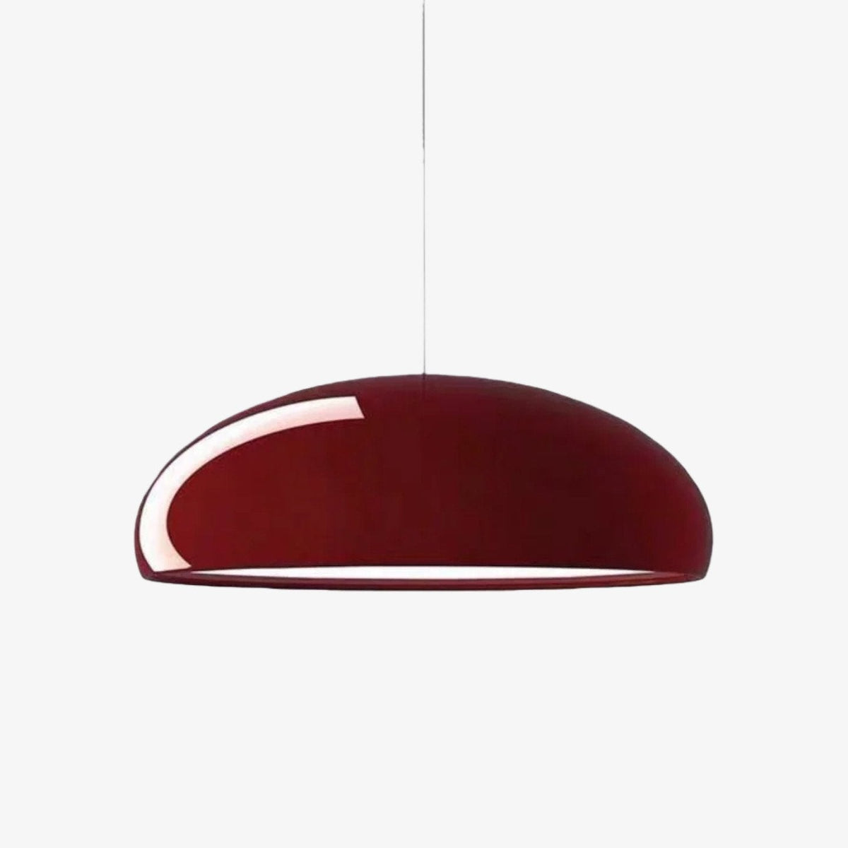 Lámpara colgante Haelen con forma de cuenco colorido - pantalla metálica moderna para comedor | Esilora