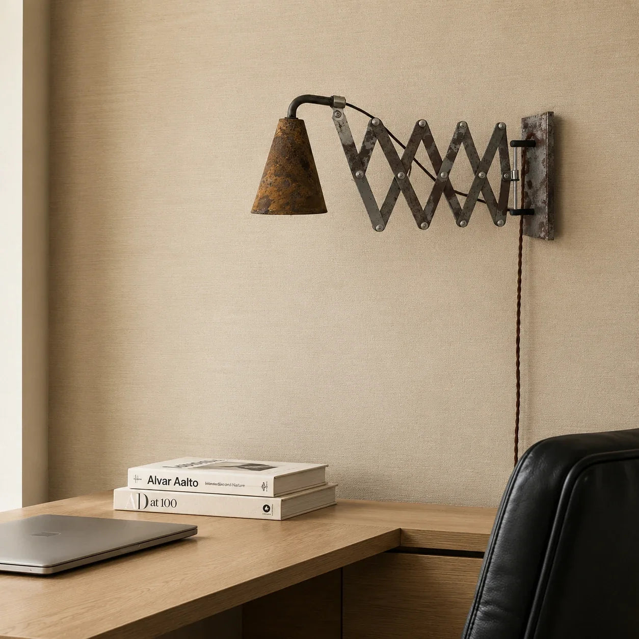 Vintage Industrial Accordion Wall Sconce | Esilora