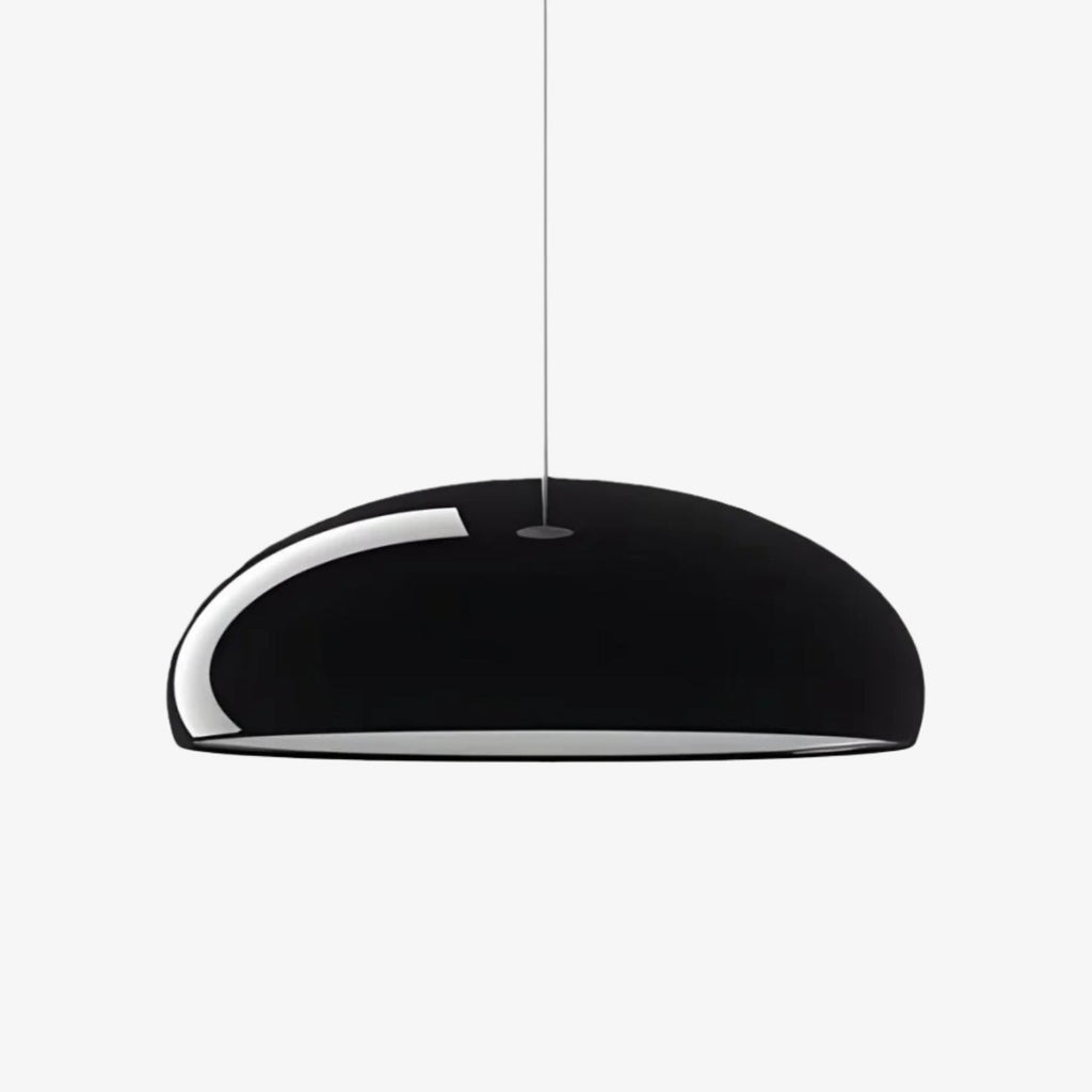 Lámpara colgante Haelen con forma de cuenco colorido - pantalla metálica moderna para comedor | Esilora
