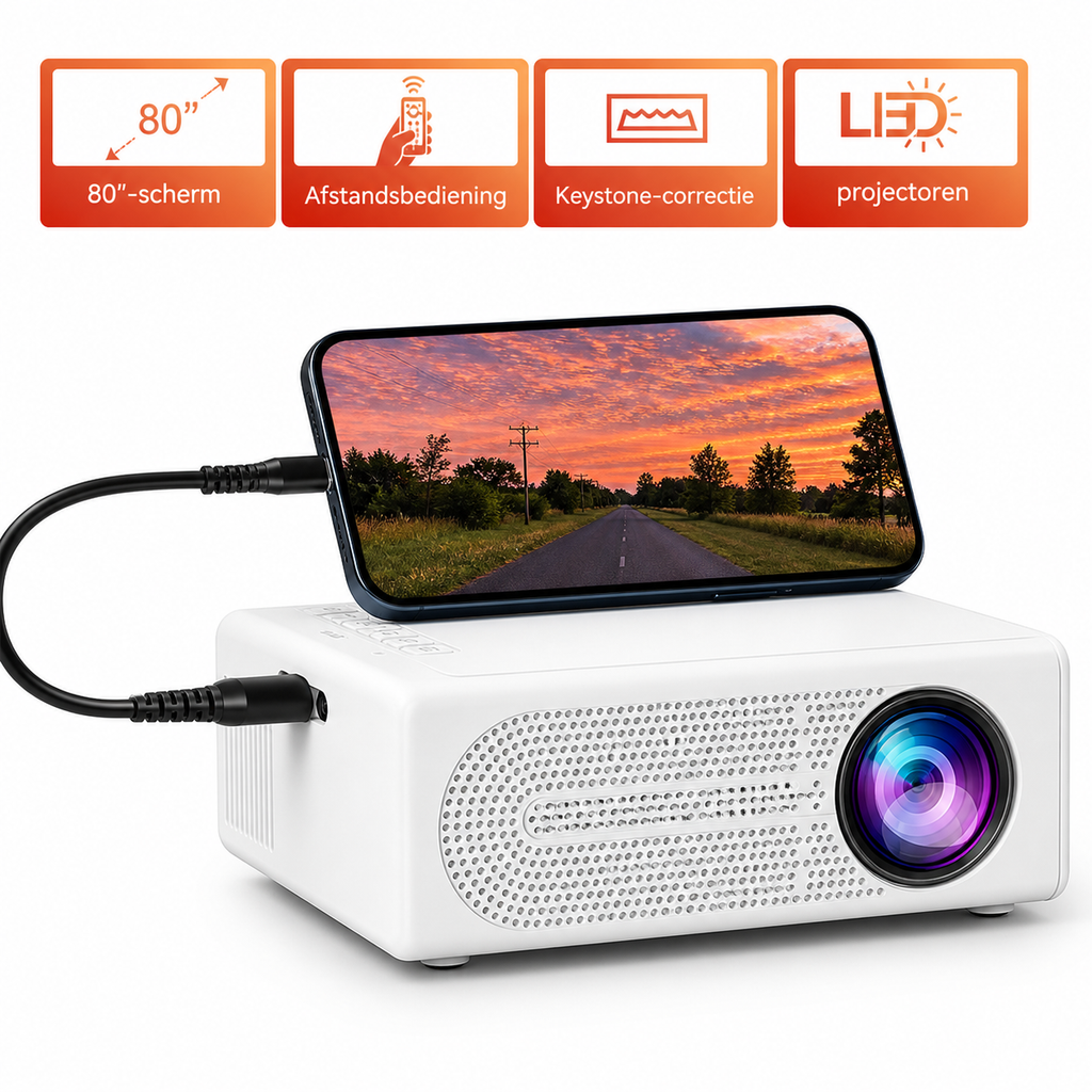 Compact Mini Projector — Portable Display Device