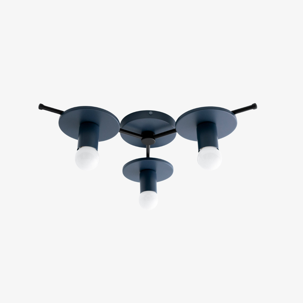 Radiro Globe Sculptural Trio Ceiling Lamp — Minimalist Modern Fixture for Living & Dining | Esilora