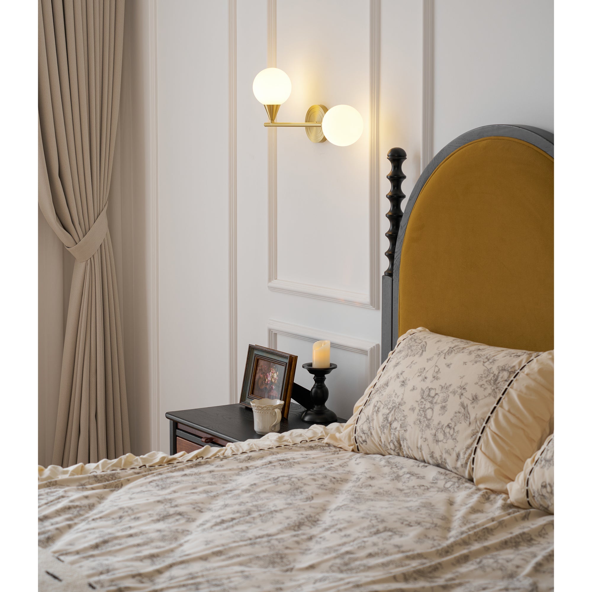 Applique da parete Holten in ottone armato | Esilora