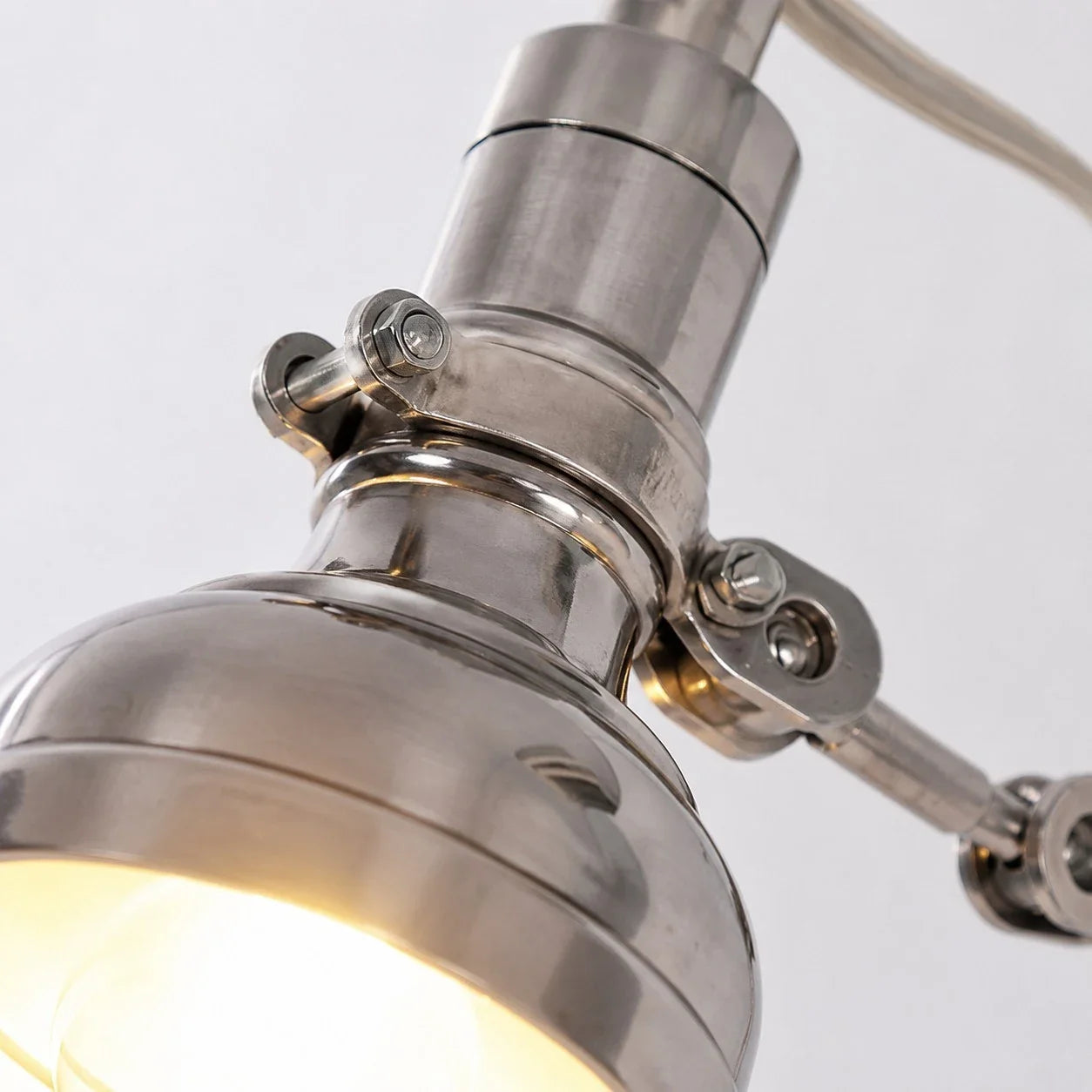 Adjustable Vintage Aluminum Wall Sconce | Esilora